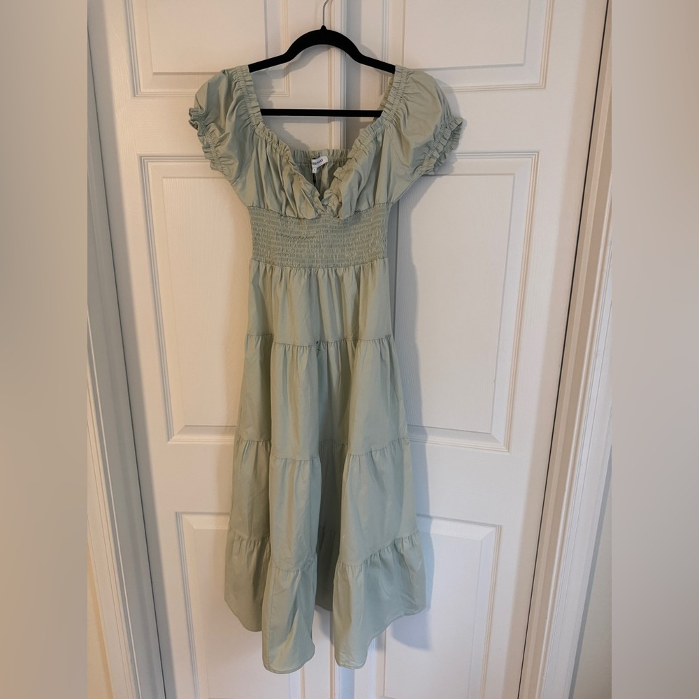WeWoreWhat Light Green Midi Dress